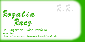 rozalia racz business card