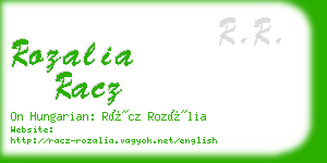 rozalia racz business card